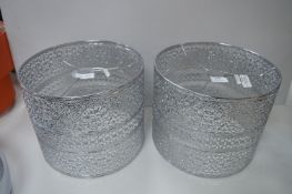 Pair of Metal Light Shades