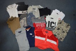 Assorted Gent's Tops; Versace, Stussy, etc.