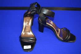 Ted Baker Black & Gold Sandals Size: 41
