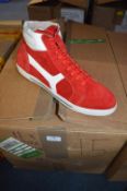 Eleven Pairs of Size: 46 Red Trainers