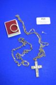 Sterling Silver Chains and Crucifix, plus a Ring