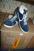 Twelve Pairs of Size: 43 Blue Trainers