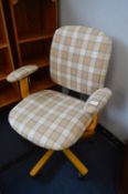 Tartan Office Swivel Chair