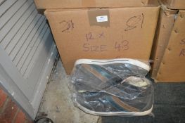 Twelve Pairs of Size: 43 Grey Trainers