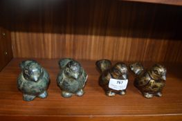 Four Decorative Birds