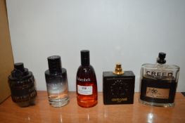 Five Assorted Gent's Fragrances; Creed, Dior, etc.