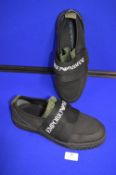 Emporio Armani Black Shoes Size: 9