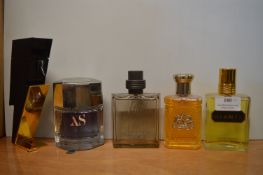 Five Assorted Gent's Fragrances; Aramis, Ralph Lau