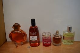 Five Assorted Ladies Fragrances; Dior, Jimmy Choo,