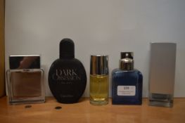 Five Calvin Klein Gent's Fragrances