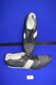 Armani Men's Navy Trainers Size: 9.5