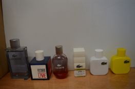 Six Lacoste Gent's Fragrances
