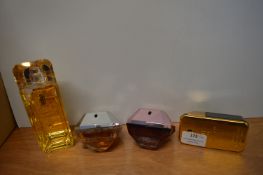 Four Paco Rabanne Lady Million Fragrances