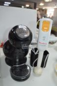 Nescafe Dolce Gusto Coffee Machine, and a Moulinex