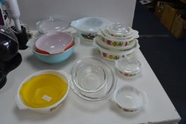 Vintage Pyrex Casserole Dishes, etc.