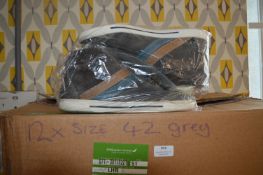Twelve Pairs of Size: 42 Grey Trainers