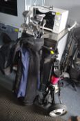 Golf Clubs and Trolley