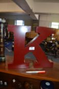 Metal Letter K
