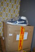Ten Pairs of Size: 42 Blue Trainers