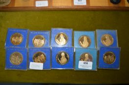 Ten William Wilberforce Bronze Medallions