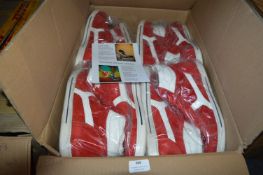 Twelve Pairs of Size: 46 Red Trainers