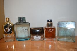 Five Calvin Klein Gent's Fragrances