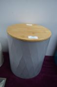 Metal Bread Bin with Bamboo Lid