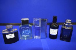 Five Gent's Fragrances; Dunhill, Gucci, etc.