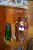 Two Art Glass Vases