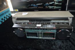 Tatung Twin Cassette Portable Radio Cassette Playe