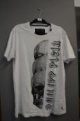Philipp Plein White Skull T-Shirt Size: XL