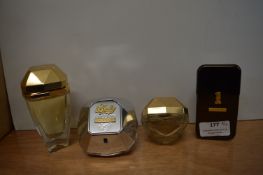 Four Paco Rabanne Lady Million Fragrances