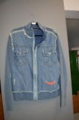 Prada Zip-Up Denim Jumper Jacket Size: XL