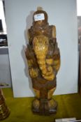Carved Wooden Figure of Ganesh