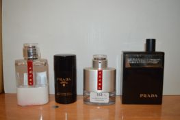 Four Prada Gent's Fragrances