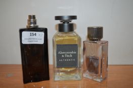 Three Abercrombie & Fitch Gent's Fragrances