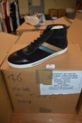 Ten Pairs of Size: 46 Black Trainers