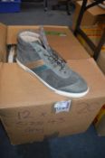Twelve Pairs of Size: 43 Grey Trainers
