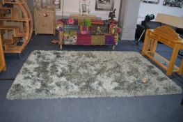 Plain Shaggy Aqua Green Rug 200x290cm