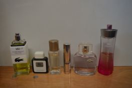 Six Lacoste Ladies Fragrances