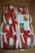 Twelve Pairs of Size: 45 Red Trainers
