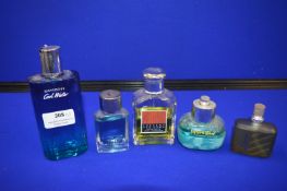 Five Gent's Fragrances; Davidoff, Hollister, etc.