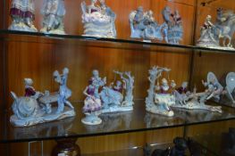 Five Continental Figurines