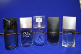 Five Issey Miyake Gent's Fragrances