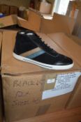 Twelve Pairs of Size: 45 Black Trainers