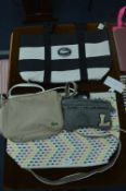 Two Lacoste Tote Bags and Two Crossbody Bags