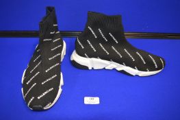 Balenciaga Black Slip-On Trainers