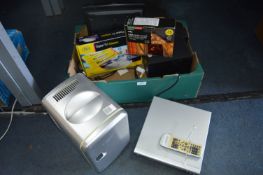 Electrical Items Including Mini Fridge, TV Adapter