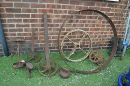 Vintage Metal Wheels etc.