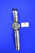 Emporio Armani Wristwatch with Black & White Strap